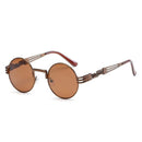 Steampunk runde solbriller af metal