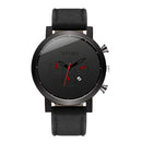 Lederen Sport Chrono Horloge