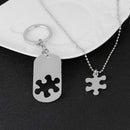 The Love Between Us Will Be Forever and Ever Puzzel Halsketting