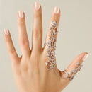 Meerdere Vinger Stack Knokkel Band Crystal Ring