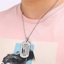 From Mom to Son - Roestvrij staal Dog Tag Ketting