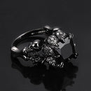 BLACK RODIUM PLATED DEMON PRINCESS RING