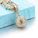 Gold Bullet Rock Crystal Necklace