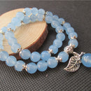 Tibetaanse Blauwe Fluoriet Kralen Armband
