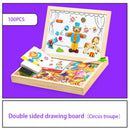 Magnetic drawing and puzzle board