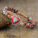 Passie Hart Gevlochten Armband