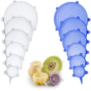Silicone Stretch Deksels (6 stuks)