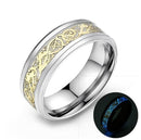 Luminous Celtic Dragon Ring