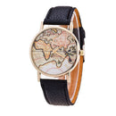 Retro Wereldkaart Horloge