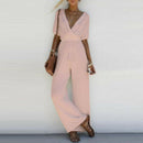 Wijde Benen Boho Jumpsuit Romper