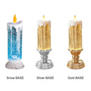 Color Changing LED Water Candle with Glitter