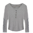 Kanten Shirt Lange Mouw