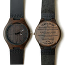 You Will Always Be My Son Gegraveerd Houten Horloge