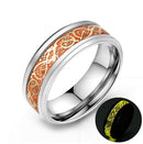 Luminous Celtic Dragon Ring