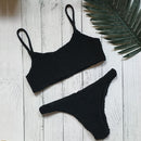 Bikini set with pleats