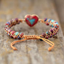 Passie Hart Gevlochten Armband