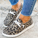 Women's Canvas Lace-Up Loafers
