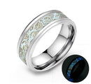 Luminous Celtic Dragon Ring