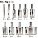 Diamond Coated Circular Drill Bit Set