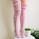 Over-the-knee knitted socks