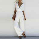 Wijde Benen Boho Jumpsuit Romper