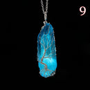 Levensboom Kristallen Hanger Ketting