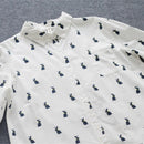 Bunny - De konijn-print overhemdjurk