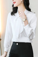 Vrouwen Fancy Blouse met Strik