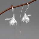 Magnolia Flower Dangle Earring