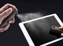 Portable fingerprint-resistant screen cleaner
