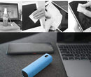Portable fingerprint-resistant screen cleaner