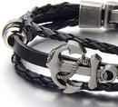 Anker Leren Armband