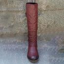 Vintage Leren Ritslaarzen
