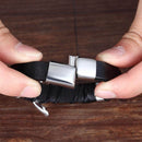Faith Leather Cross Bracelet