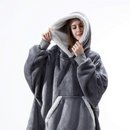 Furry Hoodie Blanket 