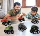 Pull Back Dinosaur Mini Car (6pcs)