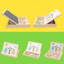 Magnetic drawing and puzzle board