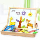 Magnetic drawing and puzzle board