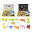 Magnetic drawing and puzzle board