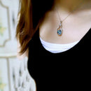 Drift Bottle Crystal Heart Necklace