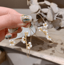 Flower Art Clip Earrings