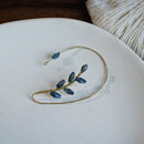 Flower Art Clip Earrings