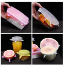 Reusable Food Lids (6 or 12 pieces set) 