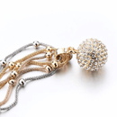 Gold Bullet Rock Crystal Necklace