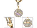 Gold Bullet Rock Crystal Necklace
