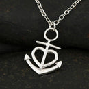 Anchor Heart Necklace
