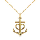 Anchor Heart Necklace