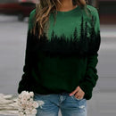 Mountain Bedrukte Pullover Sweatshirts