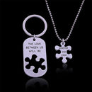 The Love Between Us Will Be Forever and Ever Puzzel Halsketting