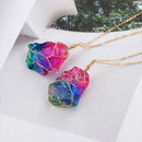 Regenboog Kwarts Collier